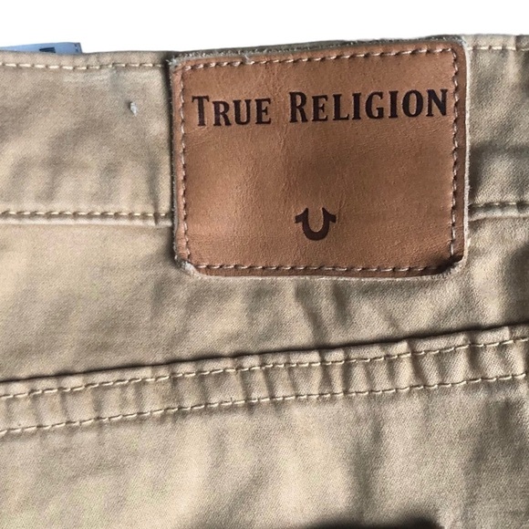 True Religion Rocco Moto Pant Size 40X32 Tobacco Rockabilly Motorcycle Straight - Picture 5 of 10